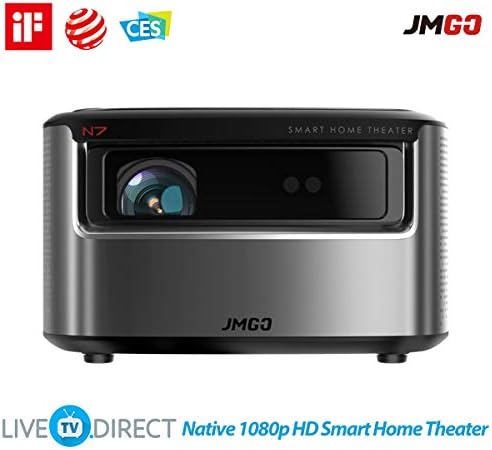 Home Cinema Projector, LiveTV.Direct Enhanced JmGO N7 Native 1080p HD Android 3D Smart TV Projector Built-in HiFi Customized Stereo