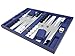 13-inch Premium Backgammon Set - Travel Size - Indigo Blue Board