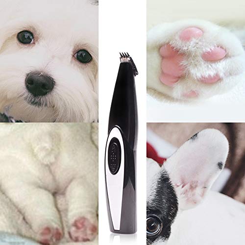 Dream Reach Professional Pet Grooming Clipper/Trimmers/Grinder, Low Noise Dog Hair Cutter Tools Gentle and Painless Trimming for Small/Medium/Large Dogs/Cats Rump, paw, Ears, Eyes, face - Thumbnail 6