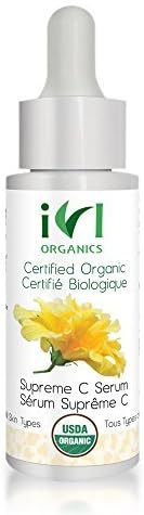Supreme C Serum (30ml) with Antioxidants | 100% USDA Certified Organic | Anti Aging Vitamin C Serum for Face& Body | Removes Stretch Marks | Refine, Clarify, Revitalize Skin | Non GMO & Vegan