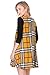 HerShe Women's 3/4 Sleeve Print Side Pocket A-Line Comfy Casual Tunic Dress