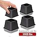 DuraCasa Bed Risers - Raises Your Bed or Furniture to Create an Additional 3 Inches of Storage! Reinforced New Heavy-Duty Design to Hold Over 2000 LBS! Desk, Sofa, and Chair Lift (Set of 4 Risers)