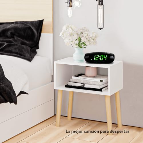 Select Sound Radioreloj Despertador con Alarma o Radio. Radio Am/FM, Sleep/Snooze, dsplay de 1.2"