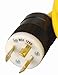 Coleman Cable 01912 10/3 Generator Power Cord with L5-30P Plug and 25-Foot, 3-Outlets