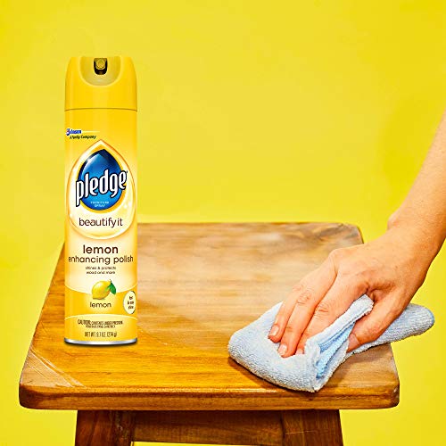 Pledge Expert Care Wood Polish Spray, Shines and Protects, Removes