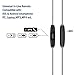 TENNMAK MMCX Detachable Cable with Remote and Microphone PRO Piano Trio & Other MMCX Earphones- Transparent Black Color (with mic)