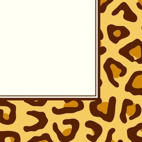 Creative Converting Animal Print Leopard Luncheon Napkins, 16 Count