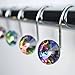 Decorative Shower Curtain Hooks Rings - Multi Color Highest Quality 1