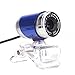 Docooler USB 2.0 12 Megapixel HD Camera Web Cam with MIC Clip-on 360 Degree for Desktop Skype Computer PC Laptop Blue