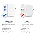 Maxboost (Pack of 2) USB Wall Charger 24W 4.8A for Apple iPhone Xs Max XR X iPhone 8 7 6s 6 Plus, SE, iPad Pro/Mini/Air, Galaxy s9 s8 s7,Note 9,HTC,LG,Nintendo Switch[mSmart Technology Foldable Plug]