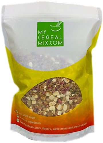 Low Carb High Protein Cereal - Nuts, Seeds and Fruits No Sugar Added All-Natural Grain-Free Cereal - Tropical Fruit Mix 24 oz
