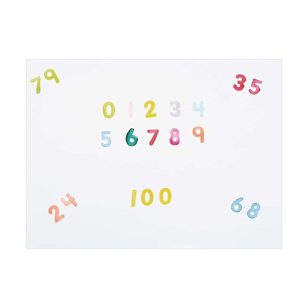 Colorations Good Grasp Stamping Sticks Pack of 10 Numbers 0-9 Classroom Supplies (1 1/4