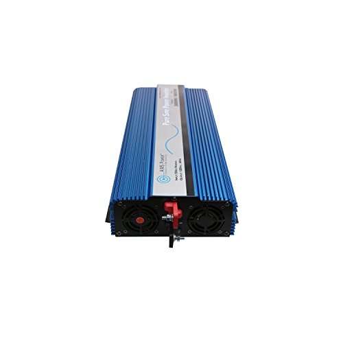 Aims PWRI300012120S 3000 Watt 12V Pure Sine Wave Power Inverter Bundle with Inverter and Remote Switch (2 Items)