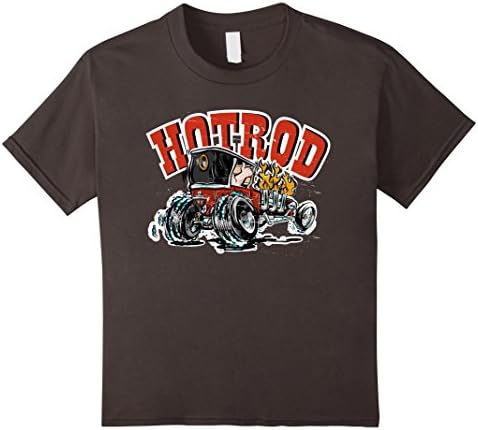 Kids Hot Rod T-Bucket Cartoon Vintage style T-Shirt 4 Asphalt