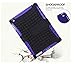 New Ipad Case Shockproof 2 In 1 TPU+PC Hard Rubber Stand Hybrid Case Cover For New iPad 9.7 inch 2017 Version Model numbers A1822 A1823 Black + Purple