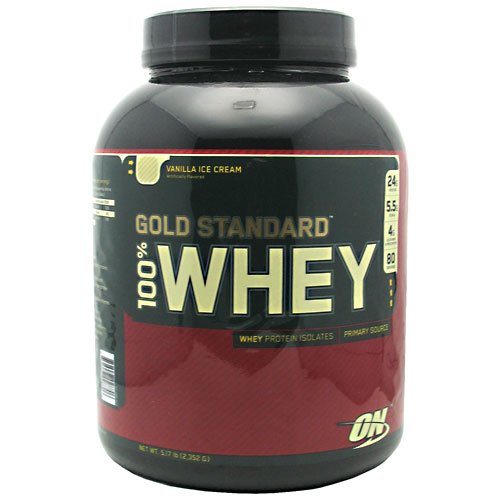 OPTIMUM NUTRITION GOLD STANDARD 100% WHEY VANILLA ICE CREAM – 5 LBS