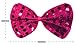 Bunny Rabbit Costume Kit for Kids Adult - Halloween, Easter, Dress Up, Cosplay Accessories Set (Hot Pink Sequin & White)