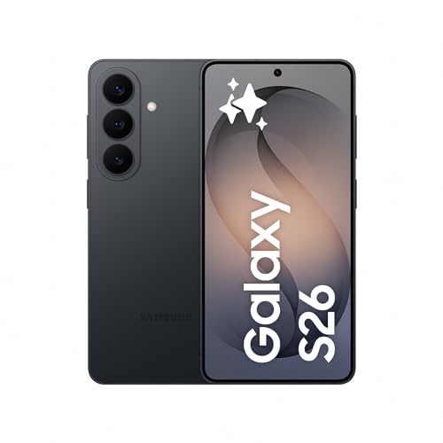 Galaxy S26, 256GB, Teléfono Móvil con Galaxy AI, Cámara 50MP, 12GB RAM, Batería 4300mAh, Garantía del Fabricante 3 Años + 1 Año Extra, Color Negro (Versión Española)