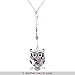 Marte&Joven Owl Necklaces & Pendants for Women Unique Jewelry can use as Keychain with Gift Box Package