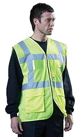 Yoko Gilet Veste Zippée De Sécurité En 471 Jaune Fluo