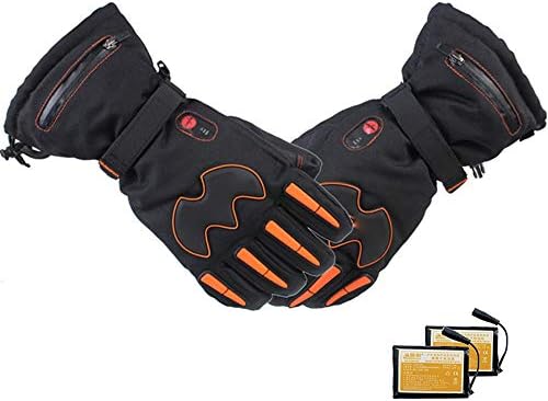 男性 人気急上昇 女性用温水手袋 メンズ レディース 電気温水手袋防水充電式バッテリーハイキングサイクリング登山のために7 4v 5600mahハンドウォーマーを搭載 バイクスキーサイクリング用 Size 色 ブラック Free サイズ