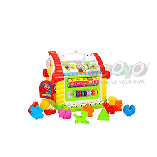 Gooyo Attractive Funny Cottage Educational Toddler Toys, Learning House Baby Birthday Gift for 2 3 Year Old Infants Boy Girl Child – Multicolor