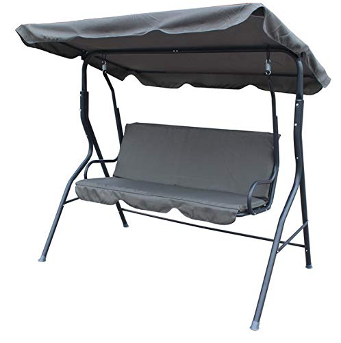LEX Hollywoodschaukel Gartenschaukel Schaukelbank (Anthrazit) – Bild 3
