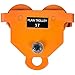 OrangeA 3 Ton Heavy Duty Manual Capacity Plain 6000LBS Push Track Roller Trolley Crane Lift Dual Wheels Garage Hoist for Straight Curved I Beam (Manual Trolley 3 Ton)