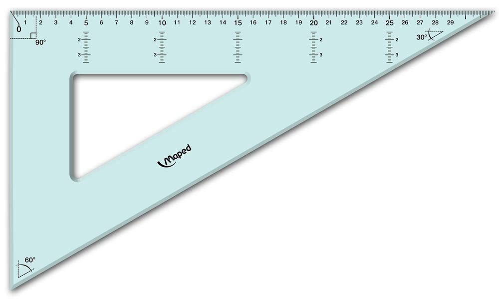 Maped 147526 Geometric Drawing Triangle 60 Degrees, Cathetic Length: 320 mm