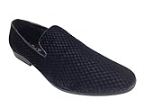 Harell05 Men's Vintage Velvet Dress Shoes Classic Tuxedo Slip On Loafers
