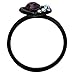 Black Stainless Steel Purple Round Cubic Zirconia Engagement Ring Women Size 5-10 SPJ
