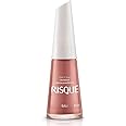 Nail Polish Risque Rose Nude | Esmalte de Unhas | Fast Dry, Hypoallergenic, Long-Lasting, Extra Sparkle, Made in Brazil | Bali, 0.3 oz, 8ml