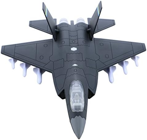Micord Alloy Planes/Airplane/Aircraft Toy With Pull Back Stealth Bombers and Fighter Planes (Black)