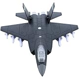 HSOMiD Alloy Planes/Airplane/Aircraft Toy With Pull Back Stealth Bombers and Fighter Planes (Black)