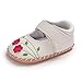 Meckior Infant Baby Girl Sandals Soft Non-Slip Rubber Sole Handmade Princess Wedding Dress Shoes Toddler First Walkers