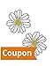 iHeartRaves Daisy Flower Petal Rave Pasties (Set of 2 Pasties)