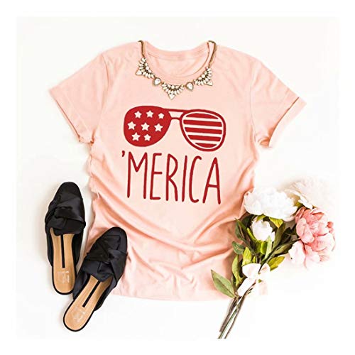 Women T Shirt America Independence Day Star Spangled Banner