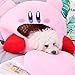 DDARK Cartoon Kirby Stuffed Hat Plush Doll Headgear Pillow Nap Supply Men Women …