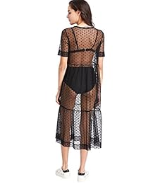 Floerns - Bañador de malla transparente para mujer