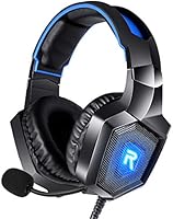 RUNMUS Gaming Headset PS4 Headset with 7.1 Surround Sound, Xbox One Headset w/ Noise Canceling Microphone & LED Light...