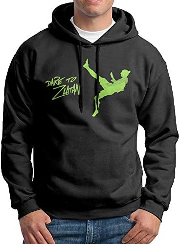 Reppusily Men's DARE TO ZLATAN Outdoor Sweatshirts Black