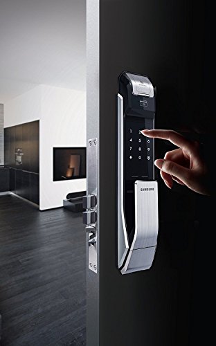 Samsung-Digital-Door-Lock-SHS-P718LBKEN-Fingerprint-Push-Pull-Two-Way-Latch-Mortise-ENGLISH-VERSION-Morise-AML320