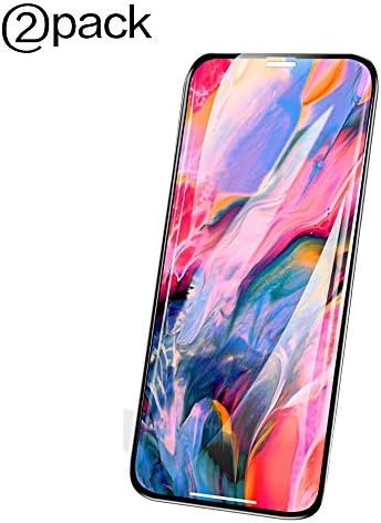 [2-Pack] Screen Protector Compatible iPhone X/Xs,Full Coverage,2.5D Edge,Tempered Glass for iPhone X/XS,5.8inch,Anti-Scratch,9H Hardness