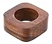 Shalinindia Handcrafted Table Dinner Decorations Wooden Napkin Rings Set of 12 for Party Decor