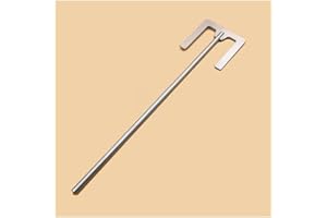 Stirrer Dispersion Disk, Lab E-Type Stirring Blade Dispersion Paddle with Rod 304 Stainless Steel Multiple Sizes(70x8x350mm)