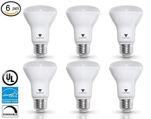 Triangle Bulbs T99005 7-Watt (50-Watt) R20 Indoor Flood LED Light Bulb, Soft white, 550 Lumens, 6- Pack