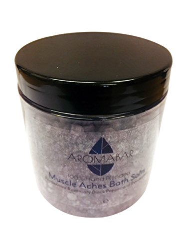 Muscles Aches Pains Dead Sea Bath Salts Soak with Peppermint Rosemary Black Pepper & Eucalyptus Pure Essential Oils