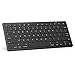 OMOTON Ultra-Slim Bluetooth Keyboard Compatible with iPad 10.2 Inch/ 9.7 Inch, iPad Air 10.5, iPad Pro 11/ 12.9, iPad Mini 5/ 4, iPhone and Other Bluetooth Enabled Devices, Black primary