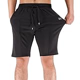 BROKIG Mens Cross Gym Workout Shorts Lightweight Bodybuilding Short Zip Pocket