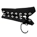Double Leather Laces Wristband Arm Band Hand Gauntlet Cuff Black New Pair